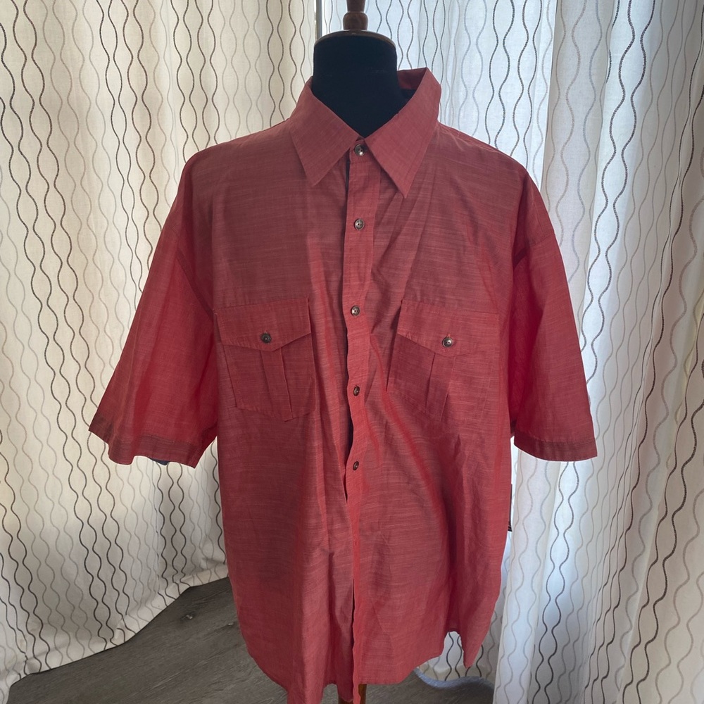 MarkHam Mens Buttondown Red Shirt Size XL NWT.